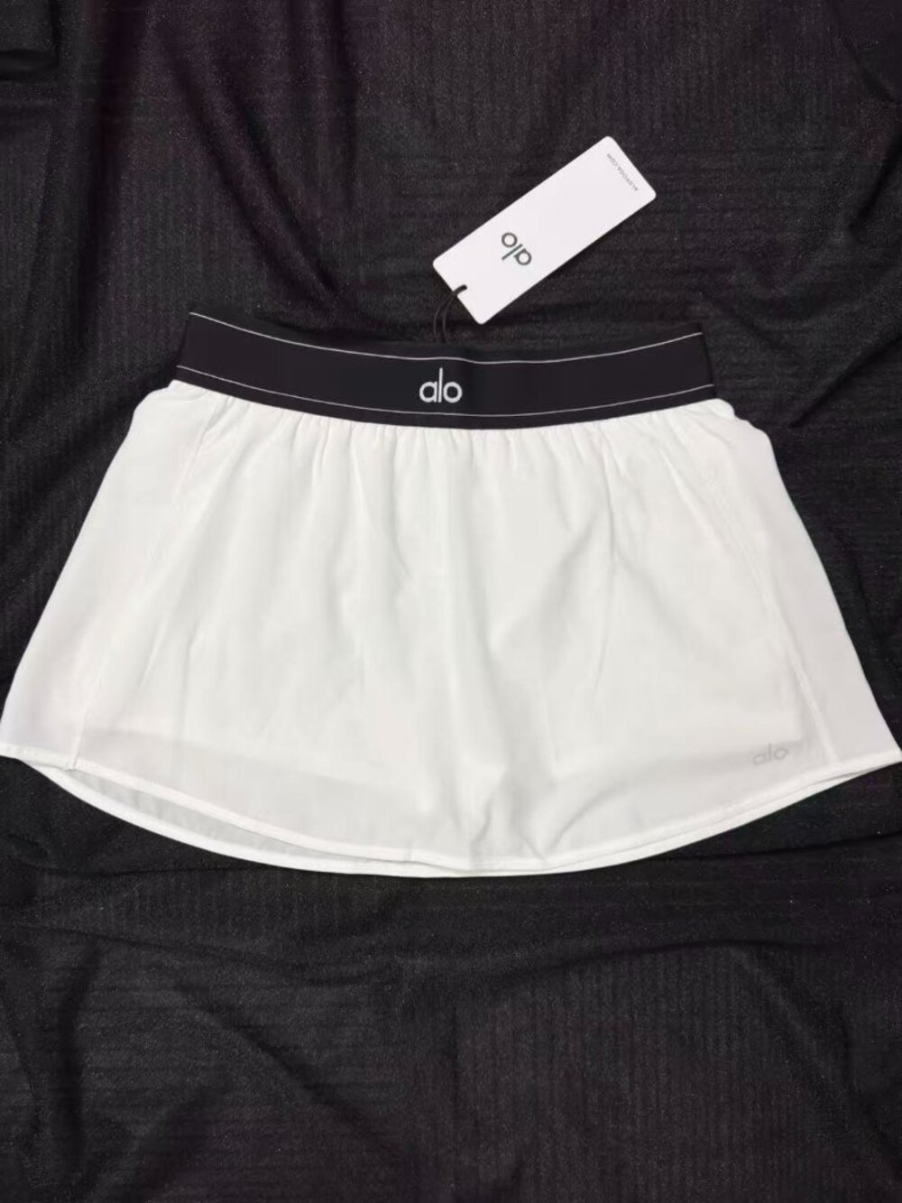 🔥ALO Yoga Match Point Tennis Skirt White NWT🤍Everyday Mini Skirt